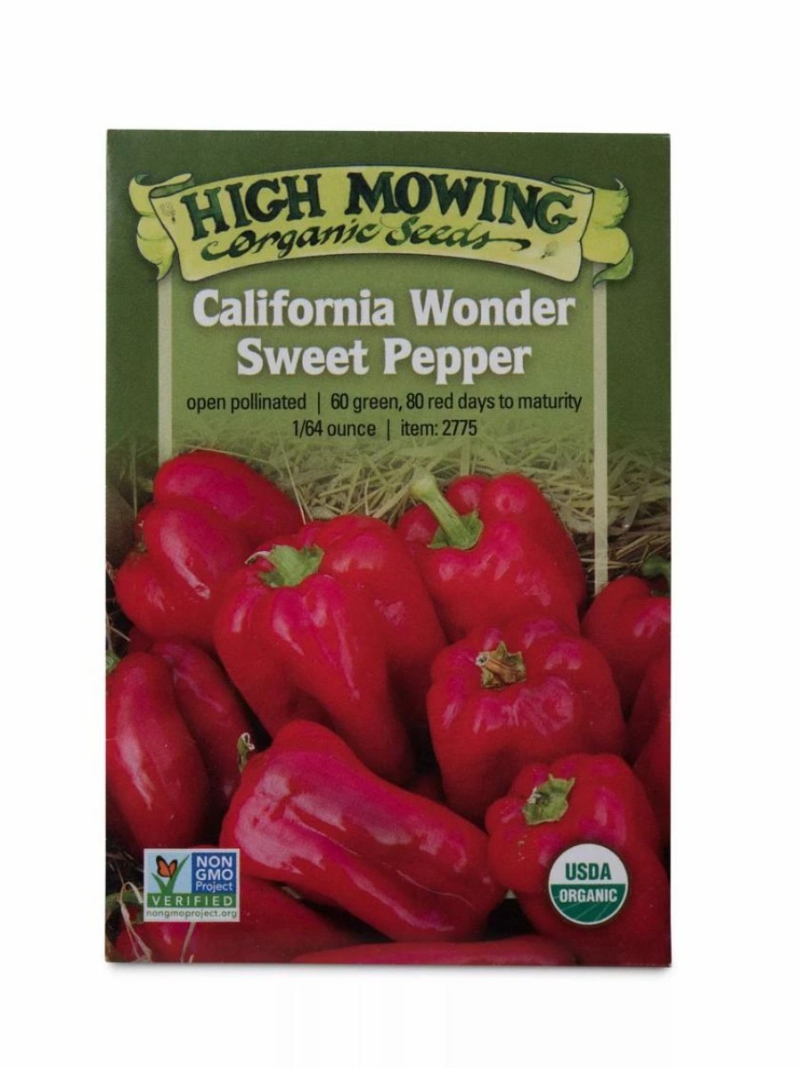 Seeds * | California Wonder Sweet Pepper Organic Seeds