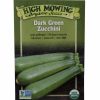 Seeds * | Dark Green Zucchini Organic Seeds