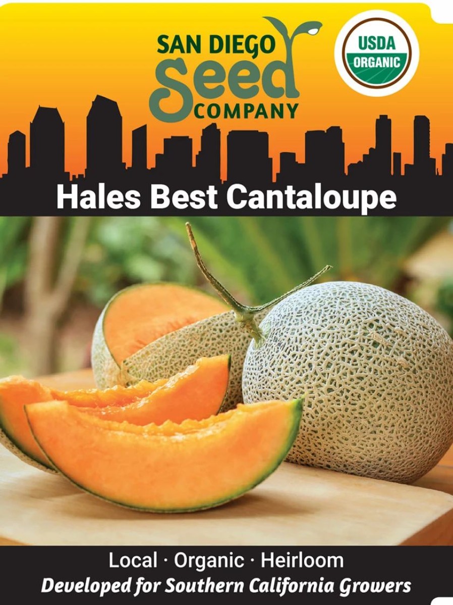 Seeds * | Hales Best Cantaloupe Organic Seeds