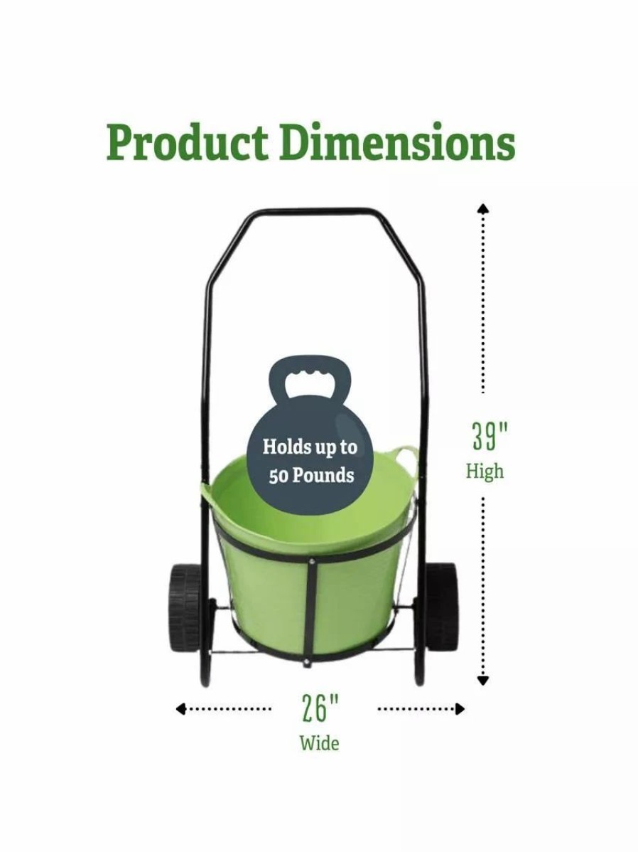 Garden Tools * | Garden Clean-Up Cart With Tubtrug