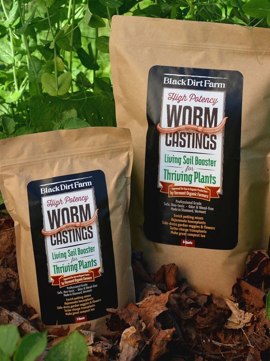 Soils & Fertilizers * | Black Dirt Farm Compost Tea Grade Worm Castings, 6 Quart