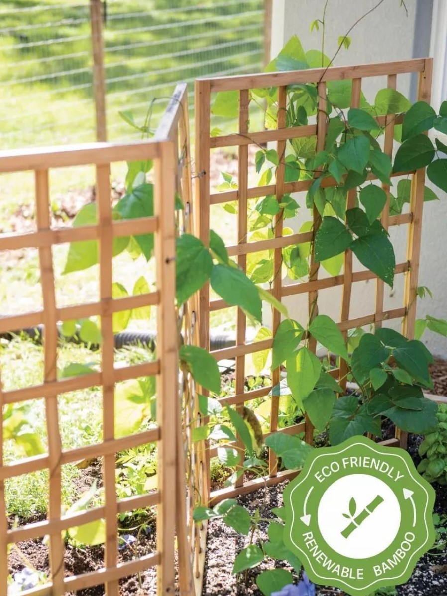 Plant Supports * | Bamboo Zig-Zag Trellis 24 X 36