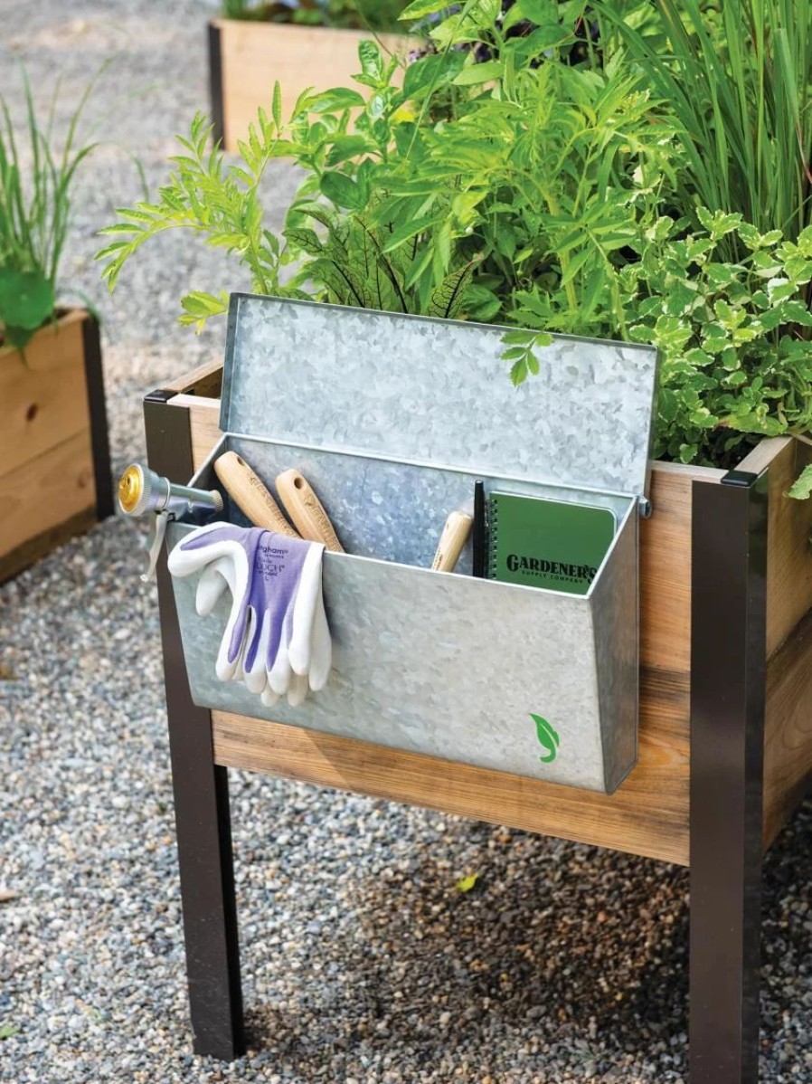 Garden Tools * | Galvanized Garden Tool Storage Box