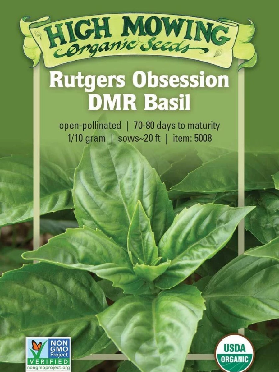 Seeds * | Rutgers Obsession Basil Organic Seeds