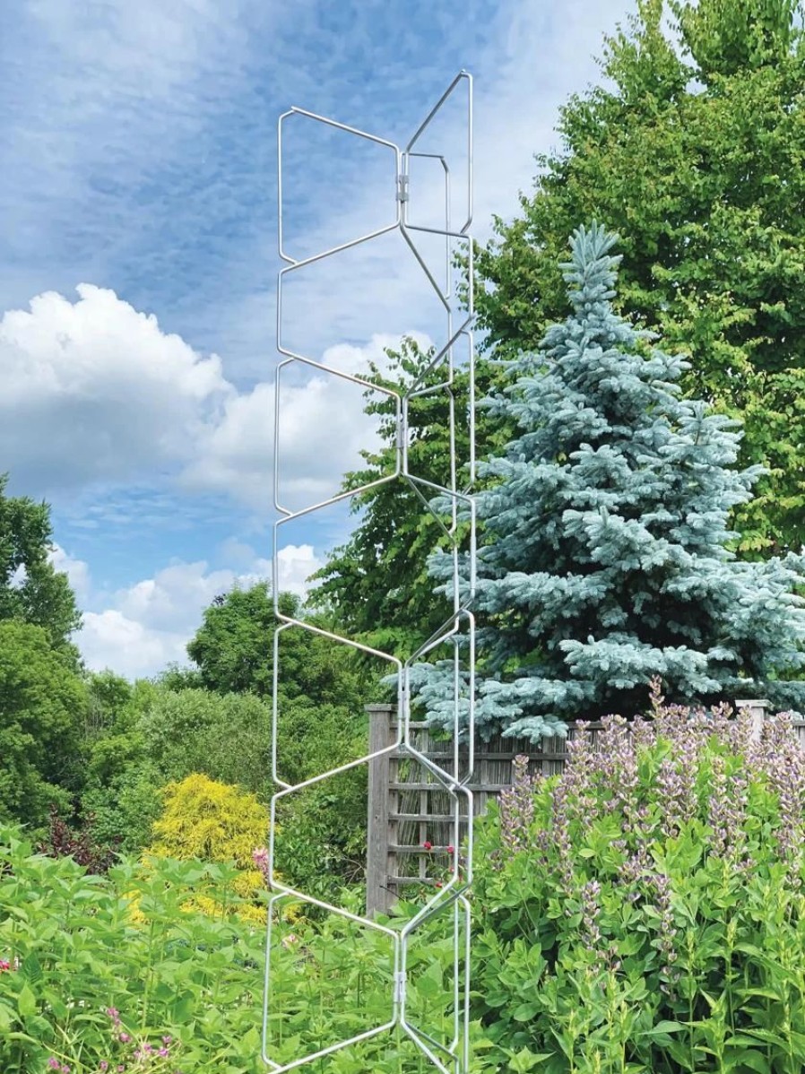 Plant Supports * | Vertex Universal Tall Tower Natural Aluminum