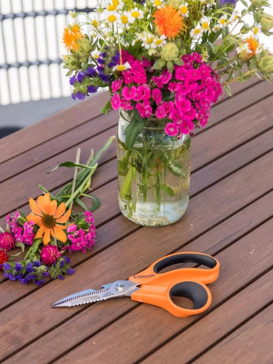 Garden Tools * | Gardener'S Multi Purpose Scissors Orange