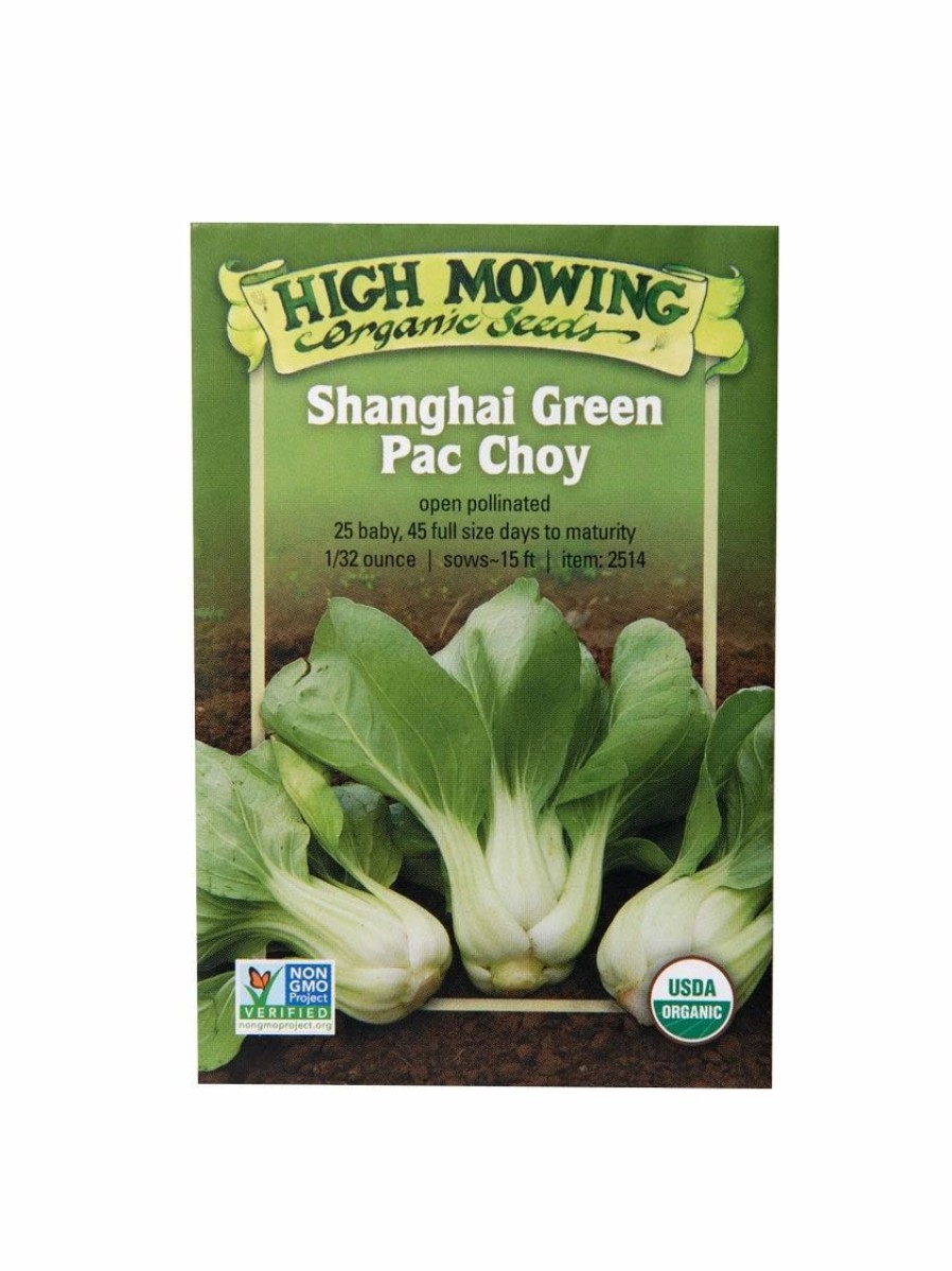 Seeds * | Shanghai Green Pac Choy Organic Seeds