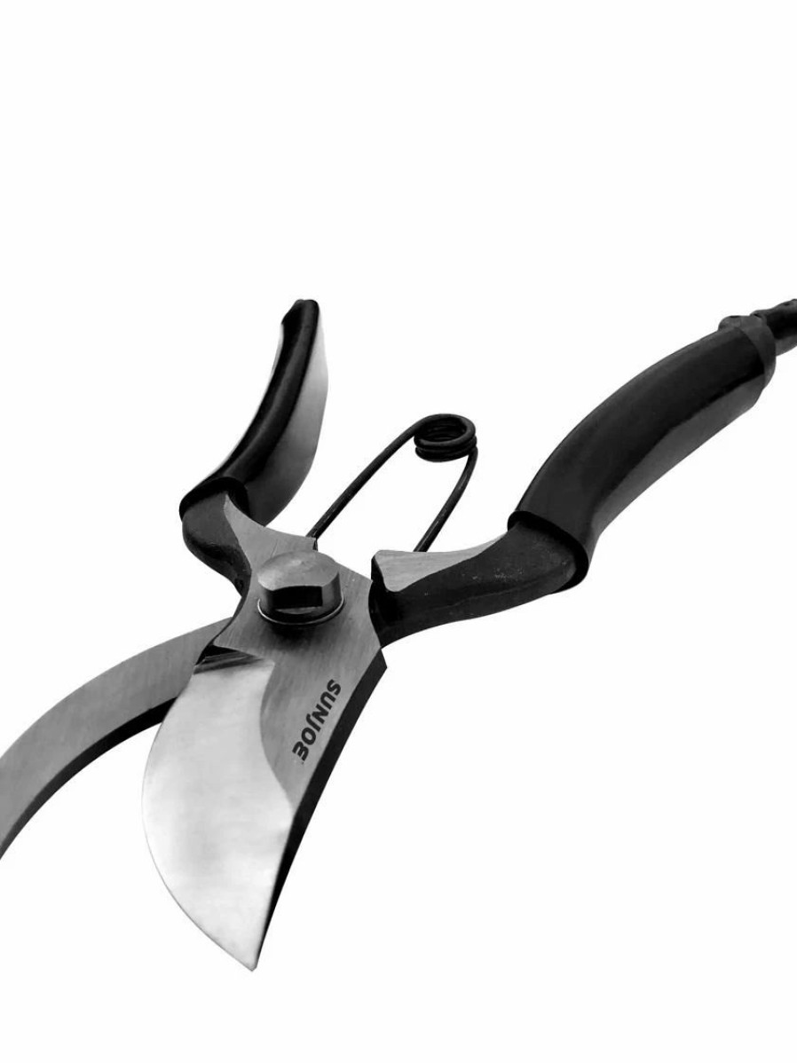 Garden Tools * | Sun Joe By Nisaku Njpsc1 Carbon Steel Pruner/Secateurs With Genuine Leather Holster And Non-Slip Grip