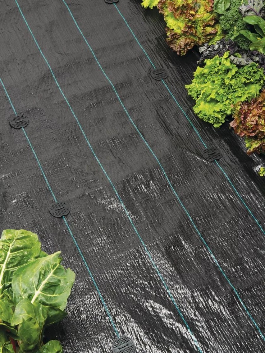 Planting Accessories * | Polypropylene Weed Mat With Ground Staples, 3.25 X 98'